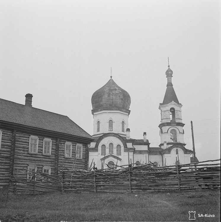 Церковь Рождества Христова, Вехручей (Прионежский район, Республика Карелия). архивная фотография, Фото из Архива финских вооруженных сил SA-kuva