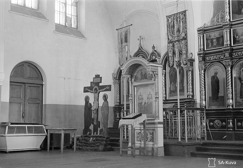 Церковь Рождества Христова, Вехручей (Прионежский район, Республика Карелия). архивная фотография, Фото из Архива финских вооруженных сил SA-kuva