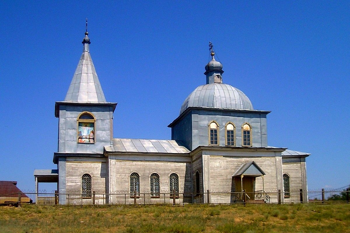 фасады. Церковь Михаила Архангела, Пироговка (Ахтубинский район, Астраханская область)