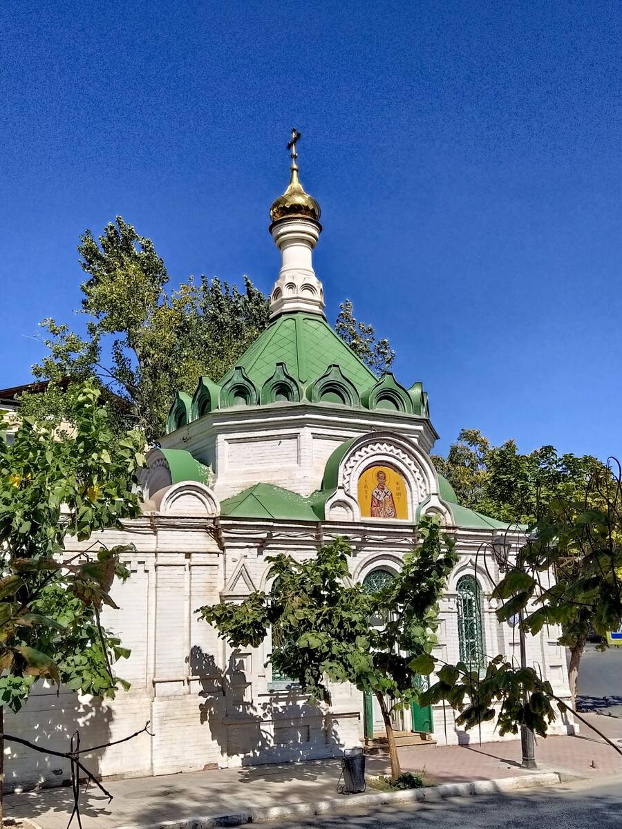Благовещенский женский монастырь. Часовня Николая Чудотворца, Астрахань (Астрахань, город, Астраханская область). фасады