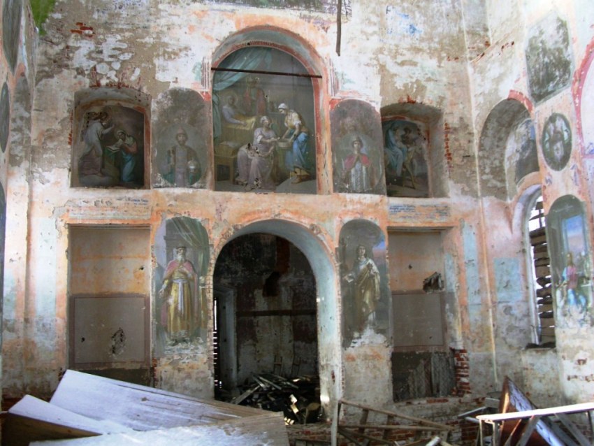 Церковь Рождества Пресвятой Богородицы, Панюково (Шаховской городской округ, Московская область). документальные фотографии, основной объем, вид от алтаря