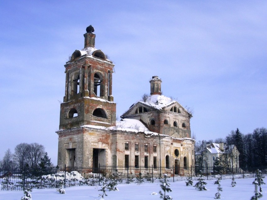 Панюково. Церковь Рождества Пресвятой Богородицы. фасады, вид с юго-запада