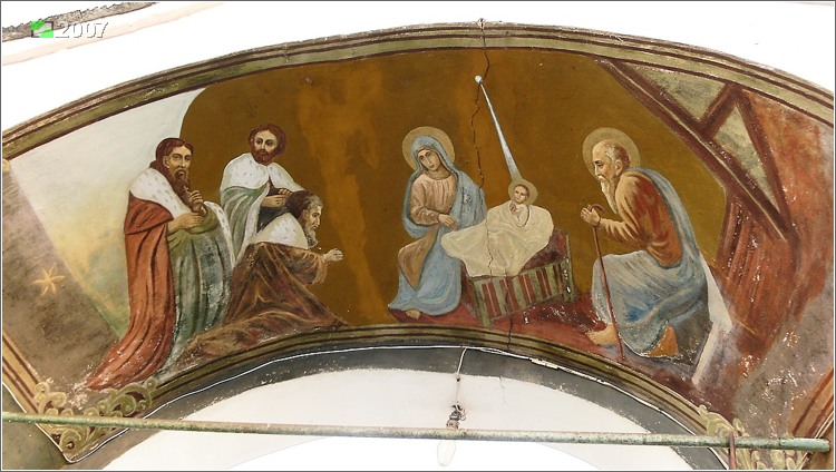 Собор Рождества Христова, Ковров (Ковровский район и г. Ковров, Владимирская область). дополнительная информация, Роспись внутренней стороны арки западных ворот ограды