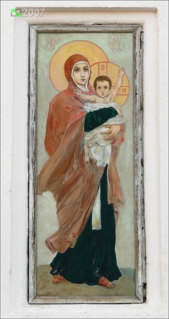 Собор Рождества Христова, Ковров (Ковровский район и г. Ковров, Владимирская область). дополнительная информация, Фрагмент росписей западных ворот ограды