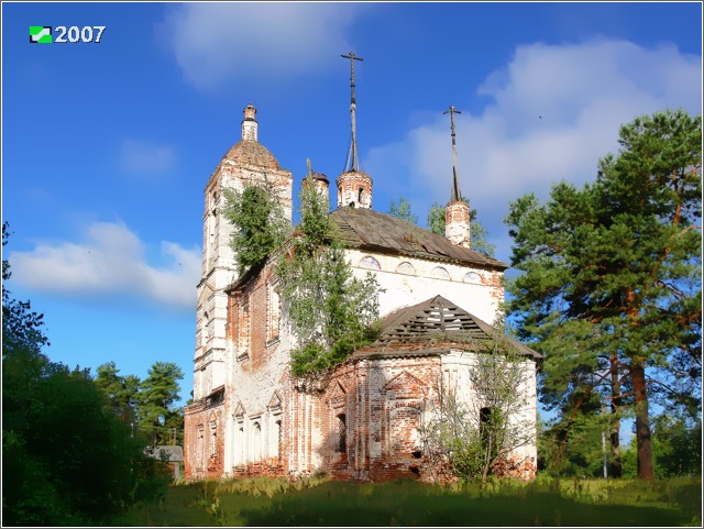 Церковь Владимирской иконы Божией Матери, Пустынка (Ковровский район и г. Ковров, Владимирская область). фасады, Вид с юго-востока