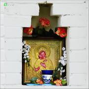 Неизвестная часовня, Фрагмент часовни с восточной стороны<br>, Тереховицы, Камешковский район, Владимирская область