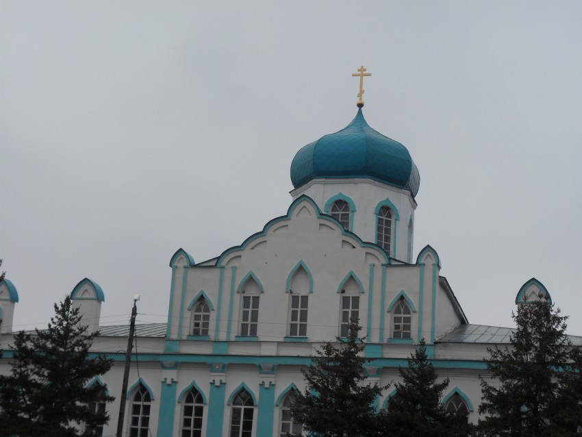 Конь-Колодезь. Церковь Иоанна Богослова. общий вид в ландшафте