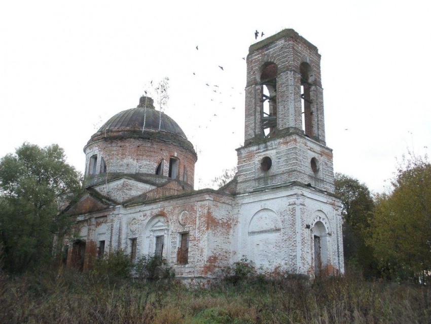 Лукьяново. Церковь Феодоровской иконы Божией Матери. фасады, Вид с северо-запада