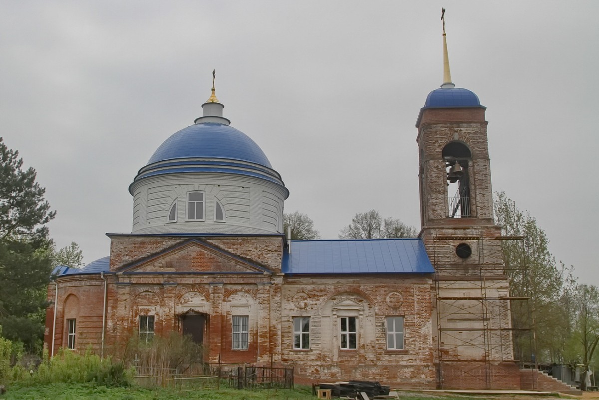 Церковь Феодоровской иконы Божией Матери, Лукьяново (Малоярославецкий район, Калужская область). документальные фотографии