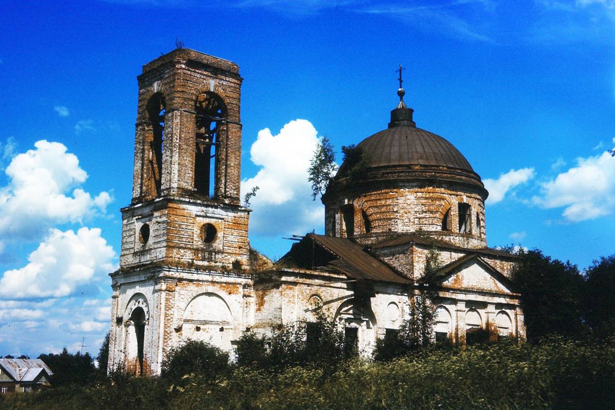 фасады. Церковь Феодоровской иконы Божией Матери, Лукьяново (Малоярославецкий район, Калужская область)