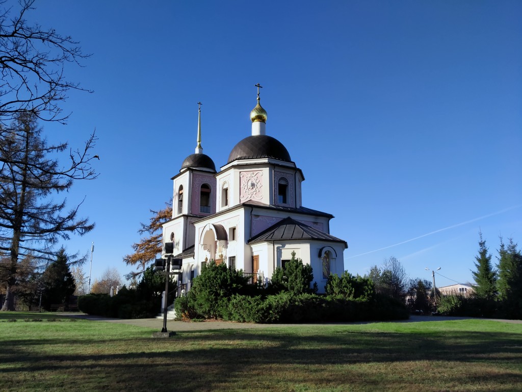 Дарьино. Церковь Николая Чудотворца. общий вид в ландшафте