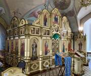 Церковь Рождества Пресвятой Богородицы, Правый придельный иконостас в трапезной<br>, Поречье, Можайский городской округ, Московская область