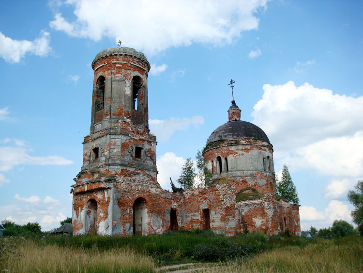 Церковь Казанской иконы Божией Матери, Дунино (Медынский район, Калужская область). фасады