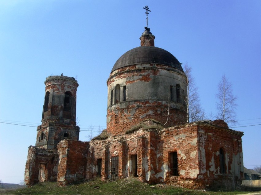 Церковь Казанской иконы Божией Матери, Дунино (Медынский район, Калужская область). фасады, вид с юго-востока