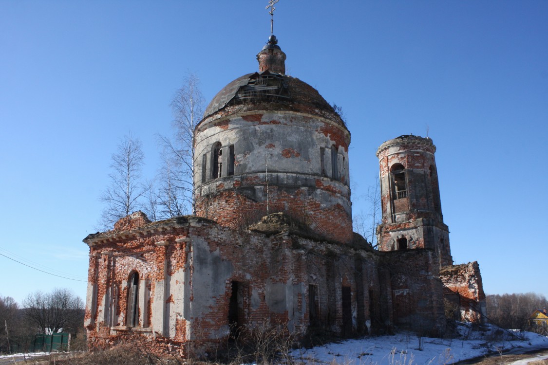 Церковь Казанской иконы Божией Матери, Дунино (Медынский район, Калужская область). фасады