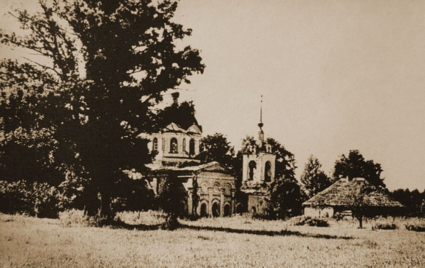 Церковь Илии Пророка (старая), Передел (Юдино) (Медынский район, Калужская область). архивная фотография, фото 1900 год. с сайта https://pastvu.com/p/317203