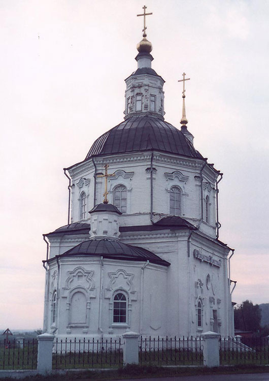 Церковь Спаса Нерукотворного Образа, Коларово (Томский район, Томская область). общий вид в ландшафте