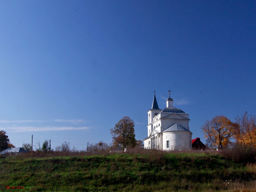 Церковь Казанской иконы Божией Матери, Туртень (Ефремов, город, Тульская область). общий вид в ландшафте