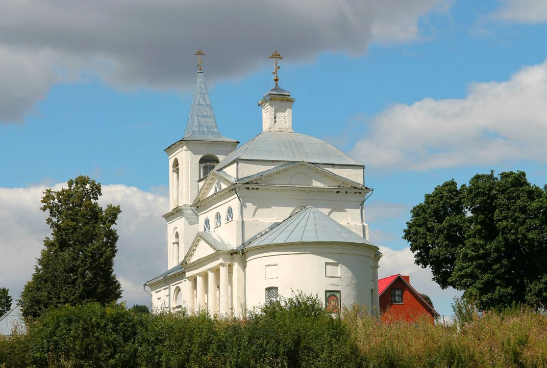 Церковь Казанской иконы Божией Матери, Туртень (Ефремов, город, Тульская область). фасады, Вид от святого источника