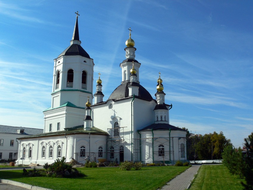 Томск. Богородице-Алексиевский монастырь. Церковь Казанской иконы Божией Матери. фасады, Вид с юго-востока