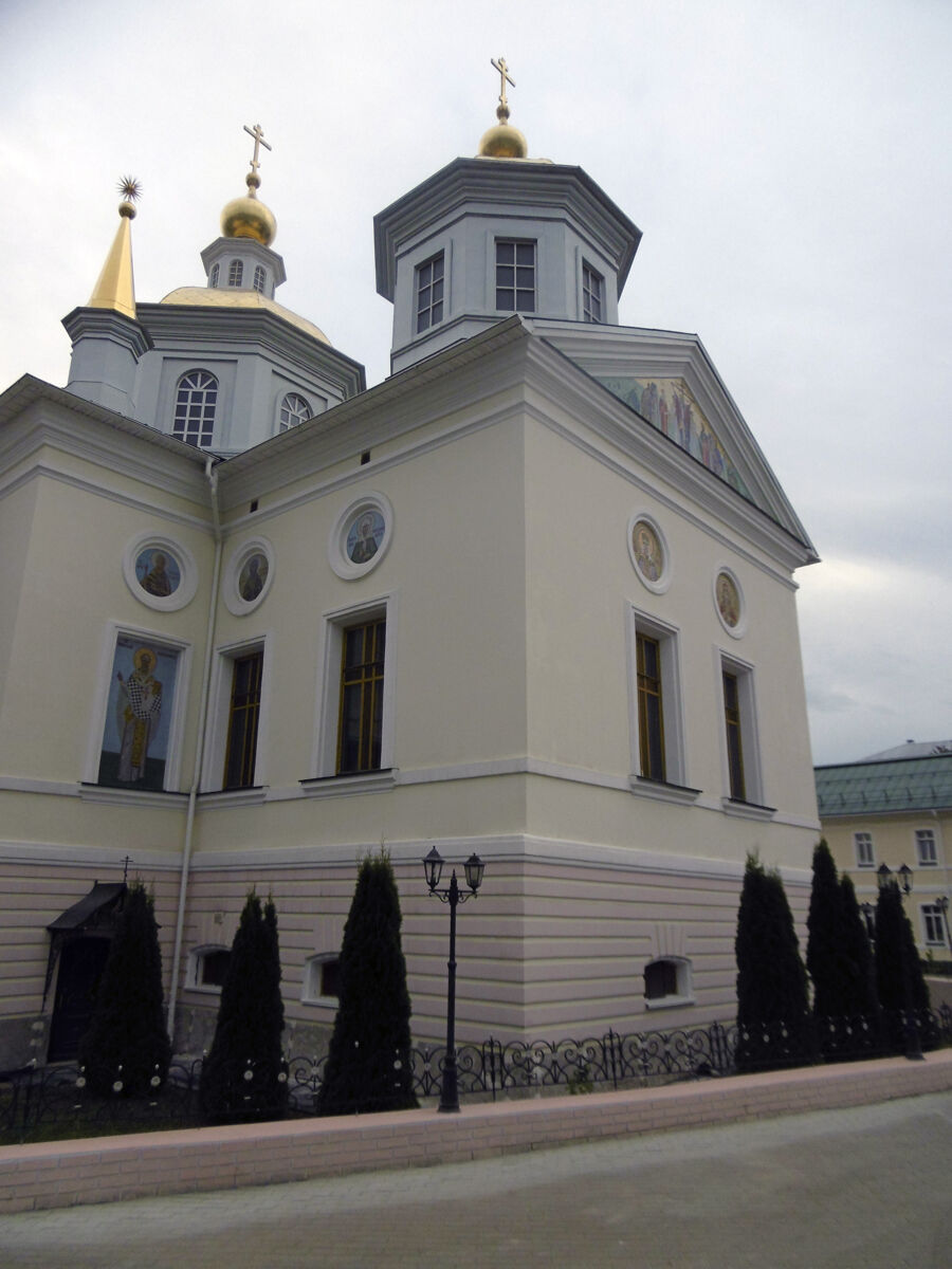 Крестовоздвиженский монастырь. Собор Воздвижения Креста Господня, Советский район (Нижний Новгород, город, Нижегородская область). архитектурные детали, Апсидная часть собора