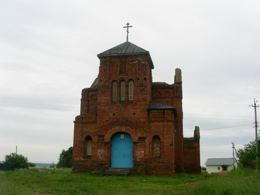 Церковь Гурия, Самона и Авива, Трёхсвятское (Малоярославецкий район, Калужская область). фасады, вид с запада