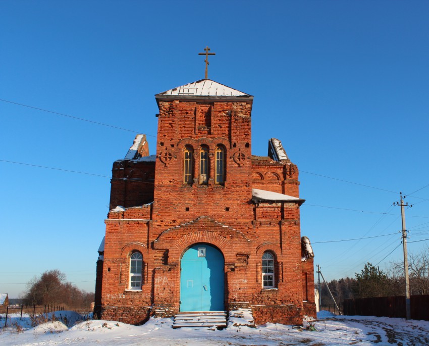 Трёхсвятское. Церковь Гурия, Самона и Авива. фасады, Вид с запада