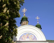 Троицкий мужской монастырь (Китаевская пустынь). Собор Троицы Живоначальной, Купола храма Троицы Живоначальной<br>, Китаев, Голосеевский район, Украина, г. Киев