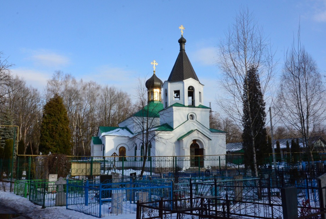 Дятьково. Церковь Спаса Преображения. общий вид в ландшафте