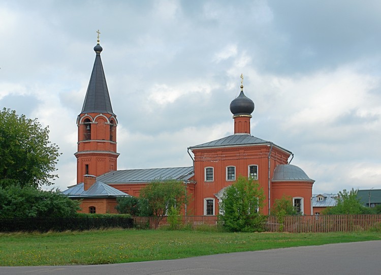 Аксиньино. Церковь Николая Чудотворца. общий вид в ландшафте