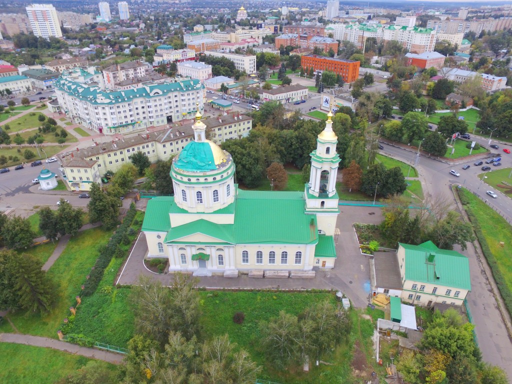 Орёл. Собор Михаила Архангела. общий вид в ландшафте, Вид с севера, фото с квадрокоптера.