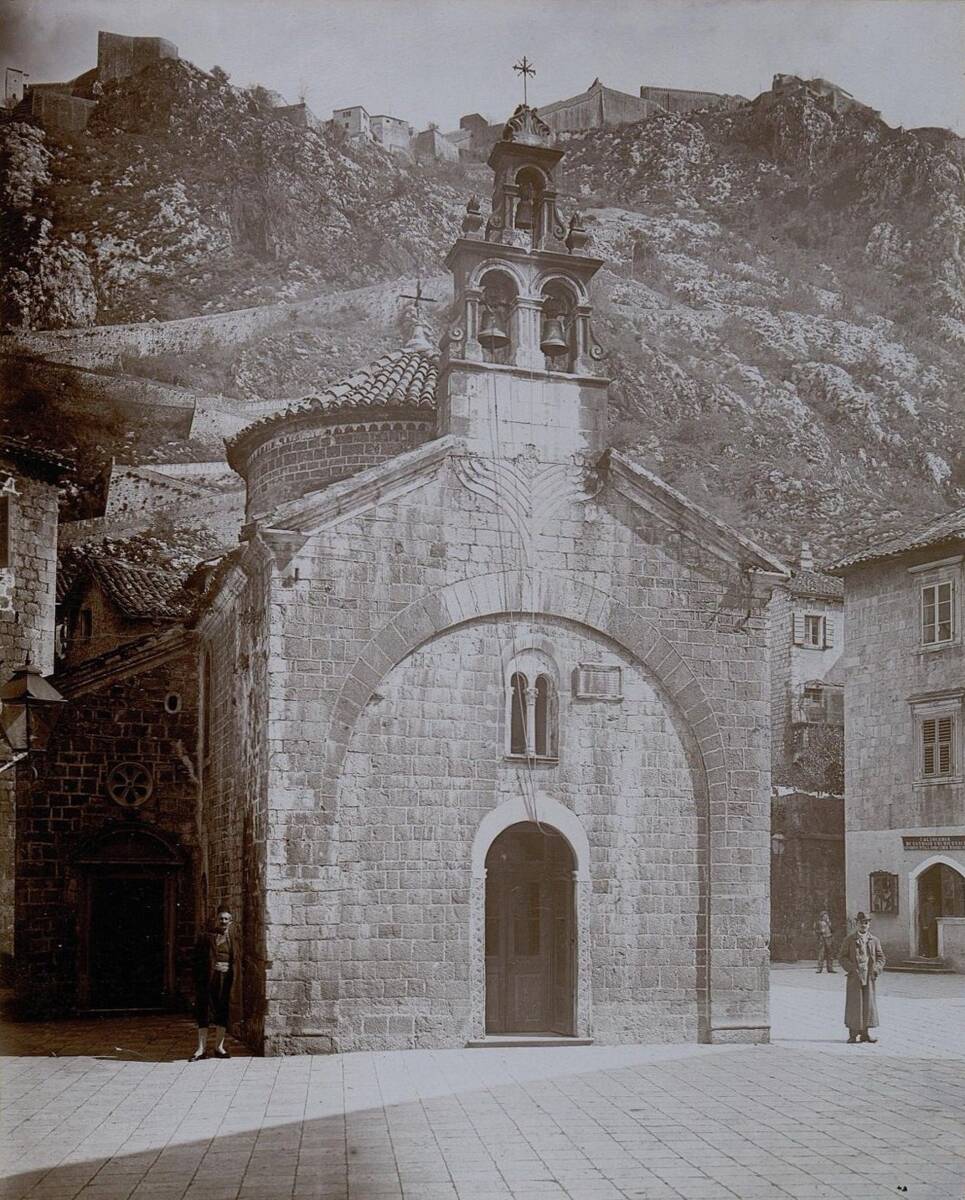 Церковь Луки Евангелиста, Котор (Черногория, Прочие страны). архивная фотография, Фото 1880-ых годов из фондов Музея Академии художеств. Автор Josef Wlha