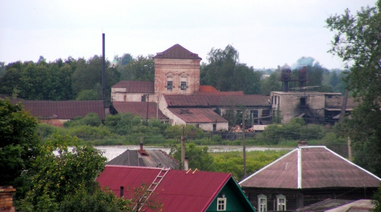 Торопец. Троицкий Небин монастырь. общий вид в ландшафте