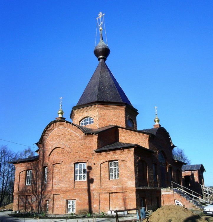 Детчино. Церковь Троицы Живоначальной. документальные фотографии, вид с запада