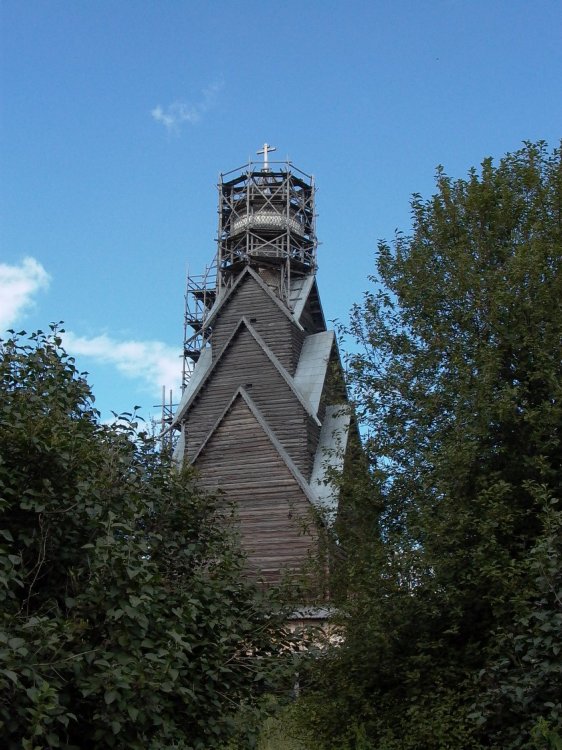 Ширково. Церковь Рождества Иоанна Предтечи (деревянная). архитектурные детали, Деревянная церковь