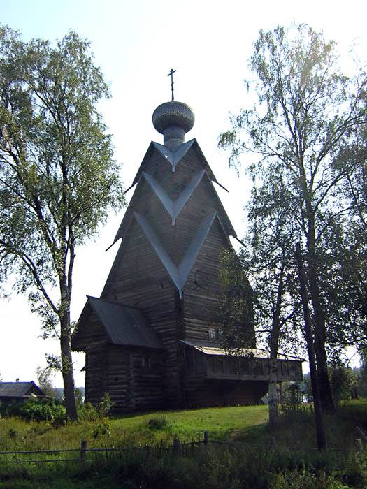 Ширково. Церковь Рождества Иоанна Предтечи (деревянная). фасады