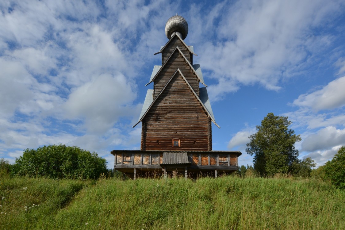 Ширково. Церковь Рождества Иоанна Предтечи (деревянная). фасады, Западный фасад