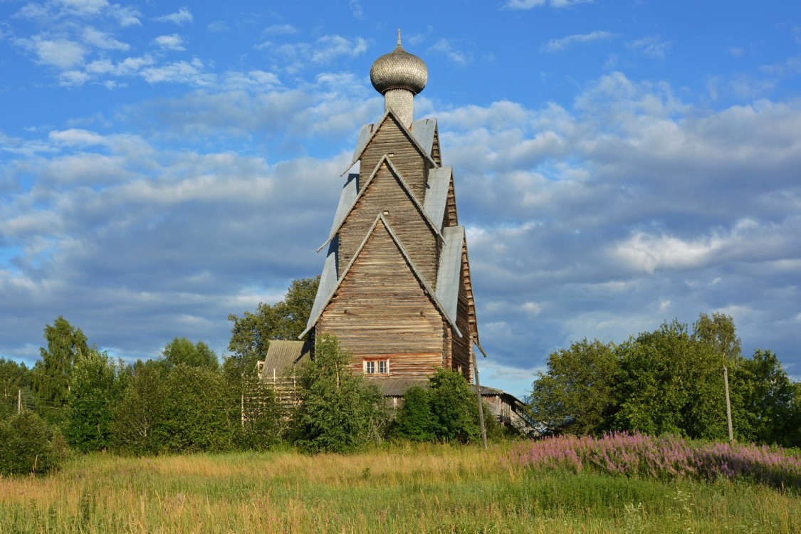 Церковь Рождества Иоанна Предтечи (деревянная), Ширково (Пеновский район, Тверская область). фасады, Общий вид с севера