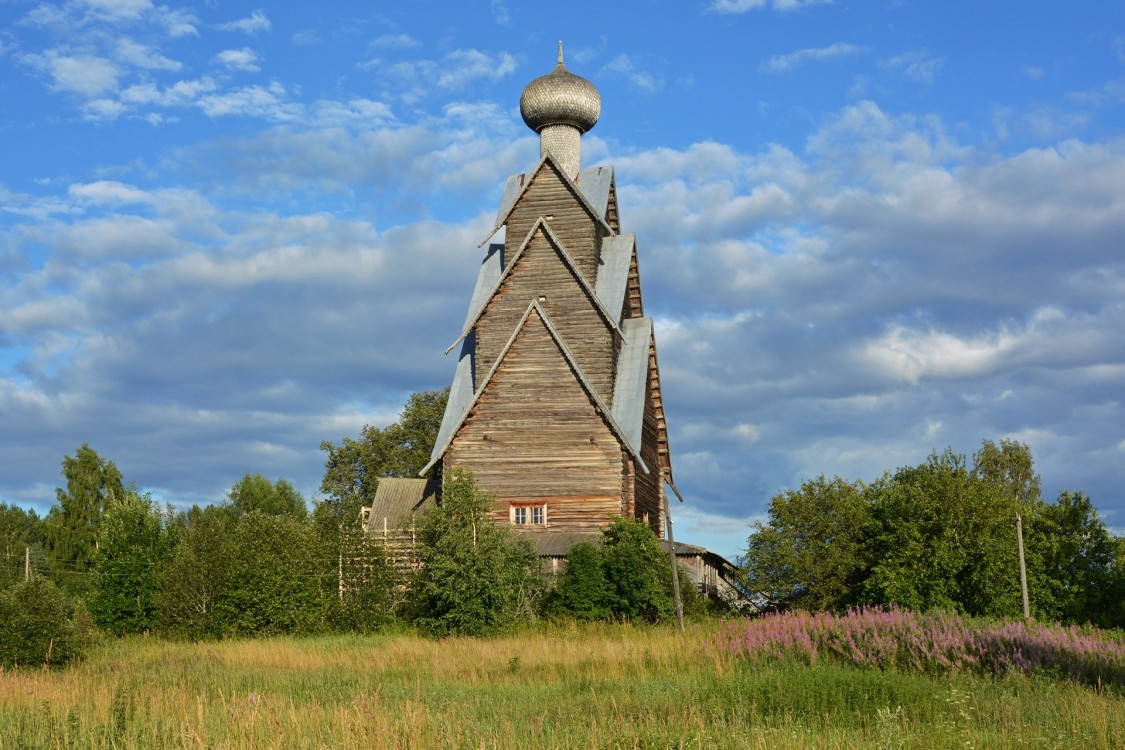 Ширково. Церковь Рождества Иоанна Предтечи (деревянная). фасады, Общий вид с севера