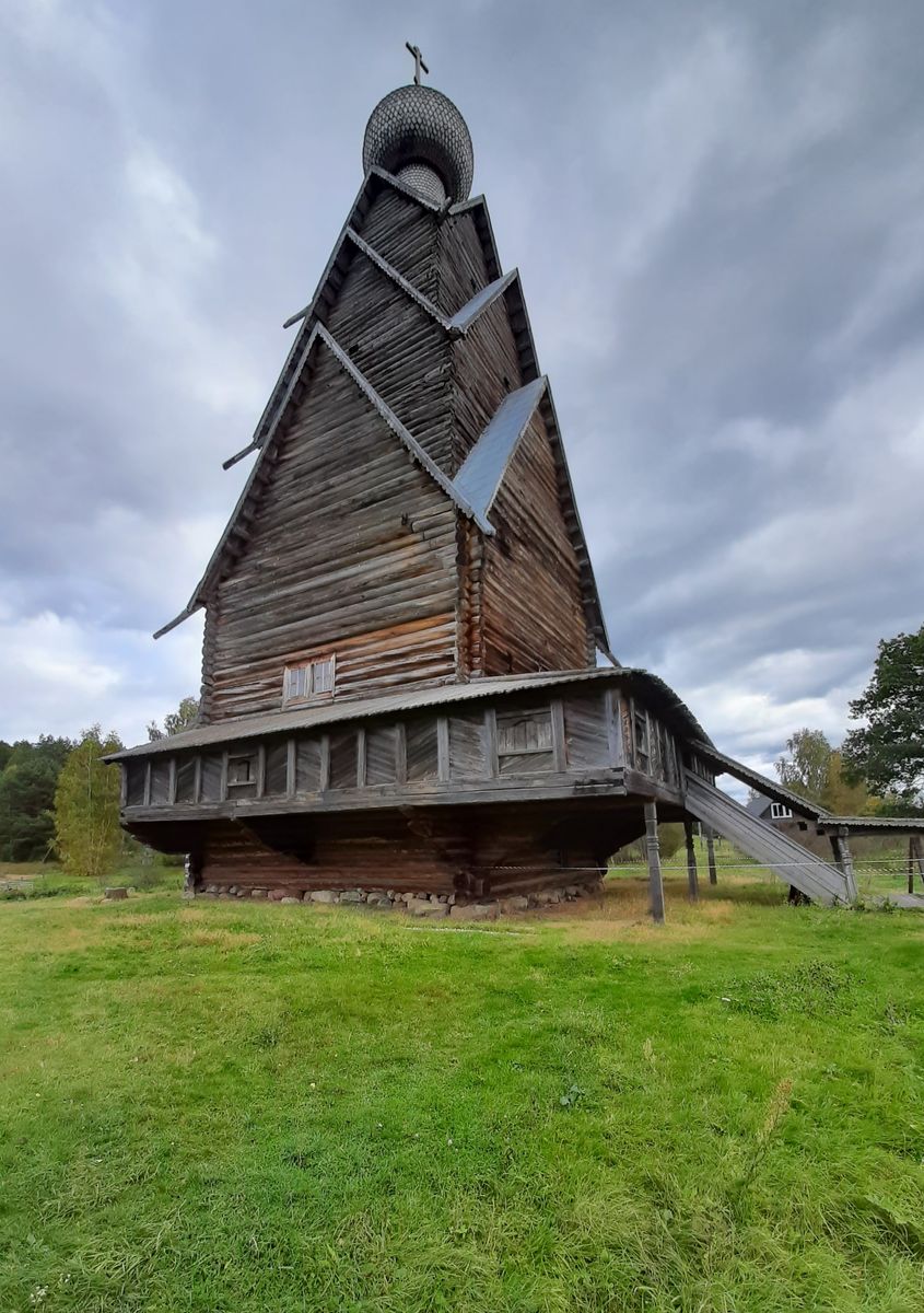 Церковь Рождества Иоанна Предтечи (деревянная), Ширково (Пеновский район, Тверская область). фасады, Вид с северо-запада