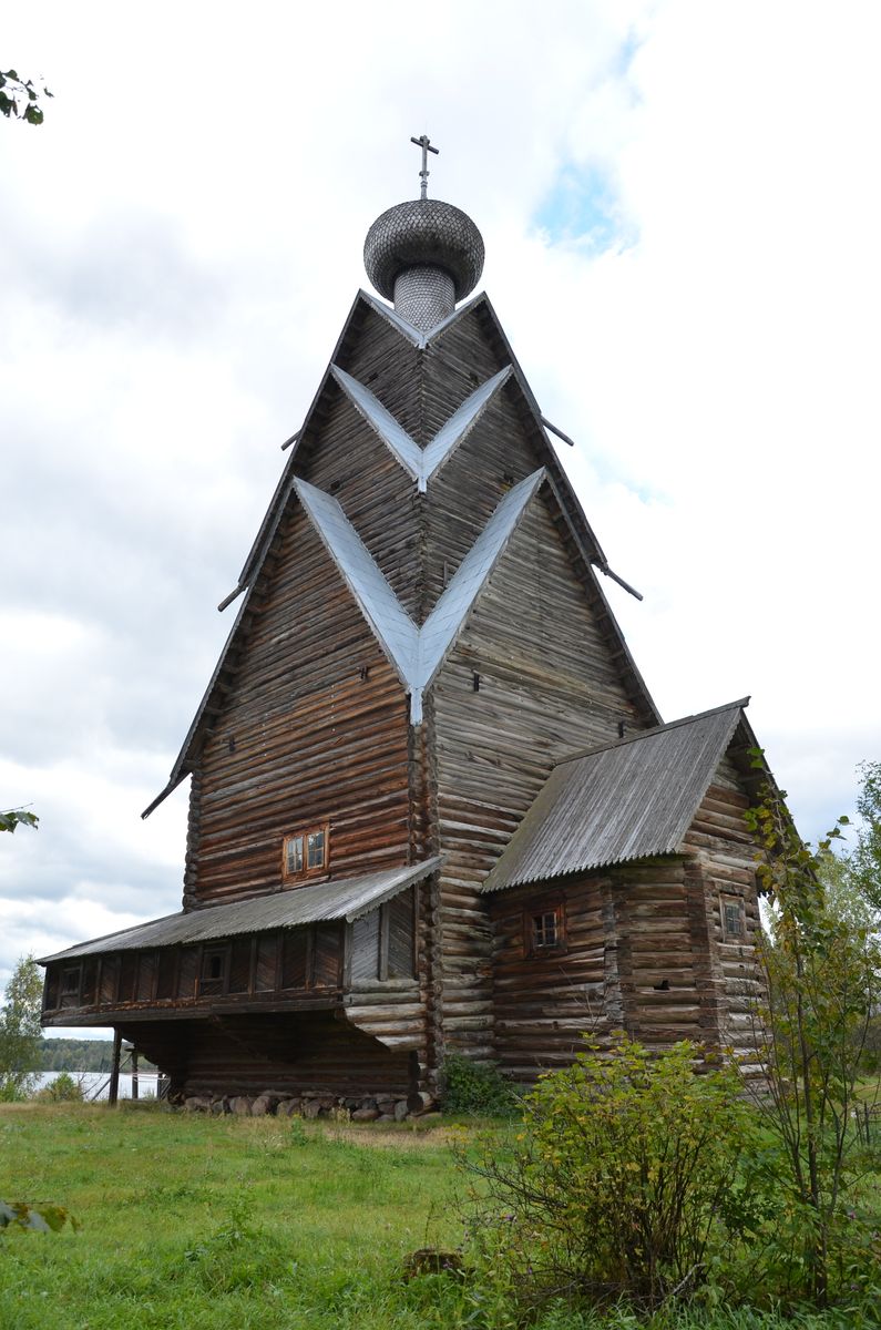 Церковь Рождества Иоанна Предтечи (деревянная), Ширково (Пеновский район, Тверская область). фасады, Вид с юго-востока