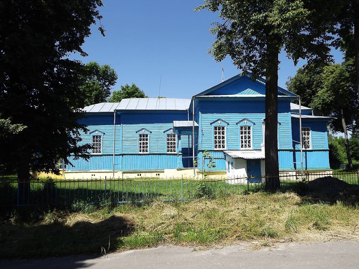 Южный фасад, фасады. Церковь Рождества Пресвятой Богородицы, Душкино (Клинцовский район, Брянская область)