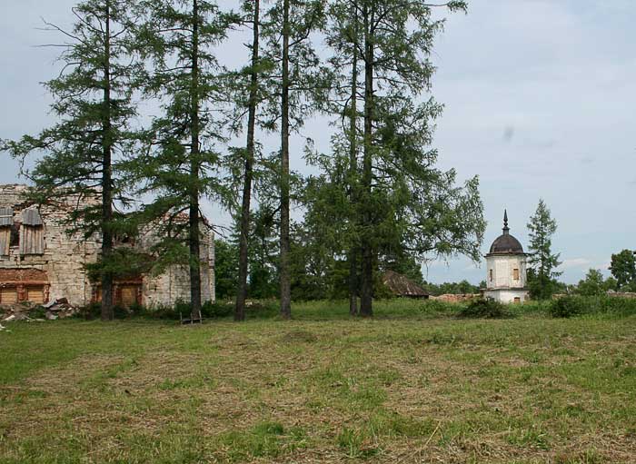 Александро-Ошевенский монастырь, Ошевенское (Каргопольский район, Архангельская область). общий вид в ландшафте