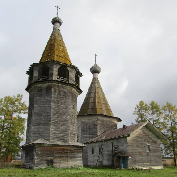 Церковь Богоявления Господня, Погост (Ошевенск) (Каргопольский район, Архангельская область). фасады, вид с запада
