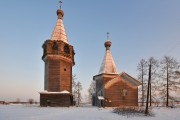 Церковь Богоявления Господня, Вид с запада<br>, Погост, Каргопольский район, Архангельская область