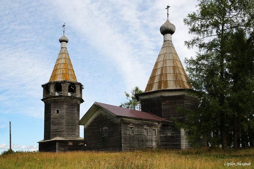 Церковь Богоявления Господня, Погост (Ошевенск) (Каргопольский район, Архангельская область). фасады, Погост. Церковь Богоявления Господня