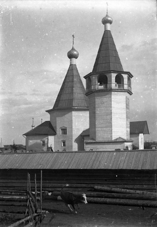 Церковь Богоявления Господня, Погост (Ошевенск) (Каргопольский район, Архангельская область). архивная фотография, Фотограф В.М. Шульц. Фото из фондов Галереи Ильи Глазунова г. Москва