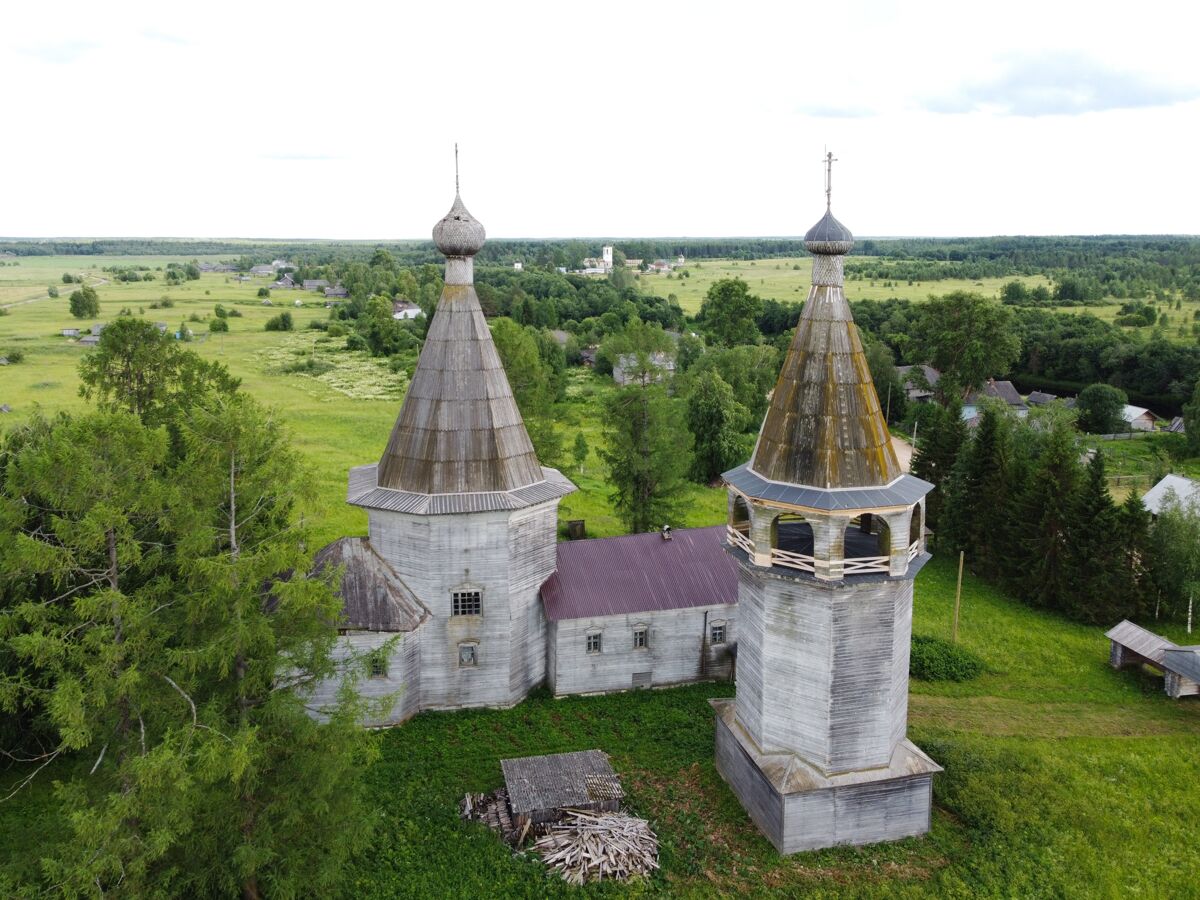 Церковь Богоявления Господня, Погост (Ошевенск) (Каргопольский район, Архангельская область). фасады