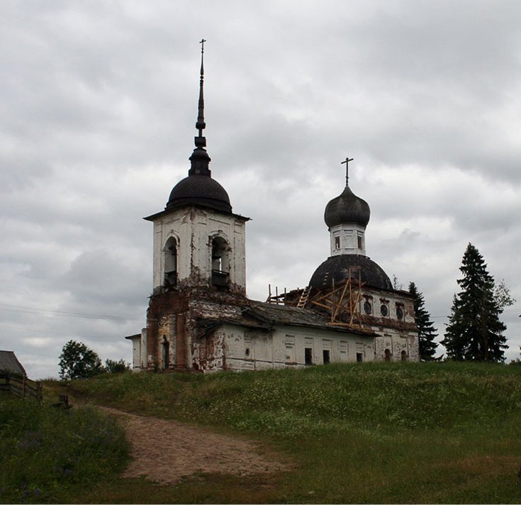 Морщихинская (Лёкшмозеро). Церковь Петра и Павла. фасады