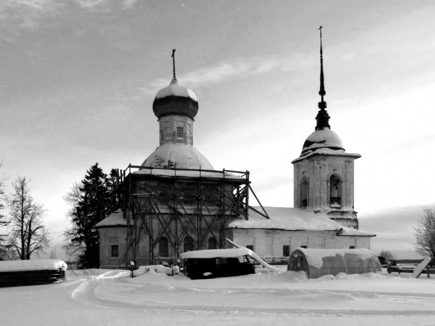 Морщихинская (Лёкшмозеро). Церковь Петра и Павла. фасады, северный фасад